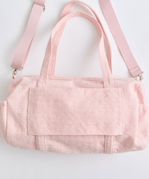OLIVE des OLIVE(オリーブデオリーブ)の「BIGリボンツイードボストンバッグ(ボストンバッグ・レディース・アイボリー/ピンク/ブラック・FREE)」の20枚目の写真