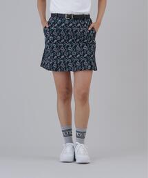 【St ANDREWS】【ストレッチ】ケルトリーフプリントスカート (WOMENS)