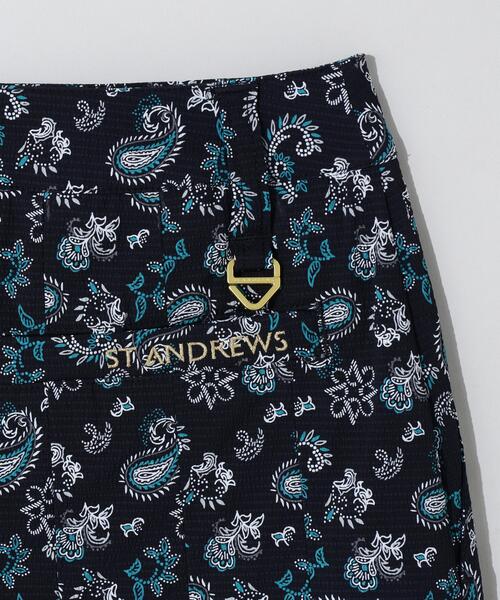 St ANDREWS(セントアンドリュース)の「【St ANDREWS】【ストレッチ】ケルトリーフプリントスカート (WOMENS)(スカート・レディース・ホワイト/ブラック・S/M)」の8枚目の写真