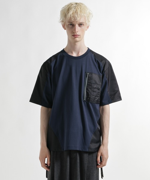 HARE（ハレ）の「MA-1ドッキングプルオーバー(HARE)（Tシャツ/カットソー・メンズ・ネイビー/ブラック・FREE）」の12枚目の写真