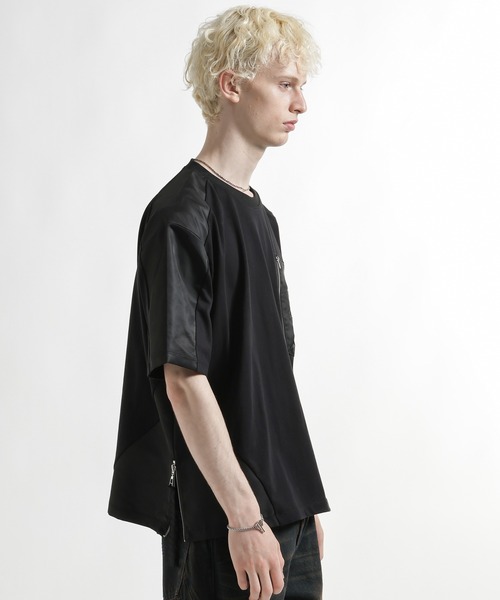 HARE（ハレ）の「MA-1ドッキングプルオーバー(HARE)（Tシャツ/カットソー・メンズ・ネイビー/ブラック・FREE）」の9枚目の写真