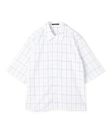 GALERIE VIE 半袖シャツ ホワイト チェック柄 GALERIE VIE｜ギャルリー ヴィー（メンズ）のシャツ/ブラウス