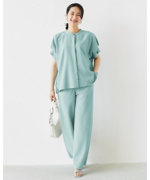 DoCLASSE( ドゥクラッセ)の「ビューティバイアスパンツ/63cm(その他パンツ・レディース・グレイッシュベージュ/ダークグリーン/ライトグレー/ライトグリーン/ライトグレー系/ブラウン/レッド/ブラック/ダークブラウン/ネイビー・9/7/17/15 /13/11)」の8枚目の写真