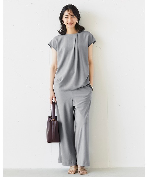 DoCLASSE( ドゥクラッセ)の「ビューティバイアスパンツ/63cm(その他パンツ・レディース・グレイッシュベージュ/ダークグリーン/ライトグレー/ライトグリーン/ライトグレー系/ブラウン/レッド/ブラック/ダークブラウン/ネイビー・9/7/17/15 /13/11)」の15枚目の写真