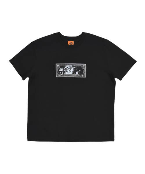 ERSCO(イーアルエスコ)の「ダラー ロゴ Tシャツ_ブラック(Tシャツ/カットソー・レディース・その他・X-LARGE/LARGE/MEDIUM)」の1枚目の写真
