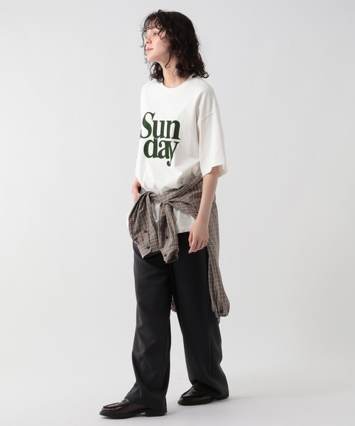 GEORGE'S(ジョージズ)の「サンデイアートプリントTシャツ(Tシャツ/カットソー・メンズ・オフホワイト/ワインレッド・MEDIUM/LARGE)」の13枚目の写真