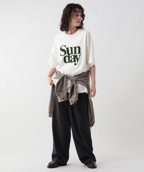 GEORGE'S(ジョージズ)の「サンデイアートプリントTシャツ(Tシャツ/カットソー・メンズ・オフホワイト/ワインレッド・MEDIUM/LARGE)」の12枚目の写真