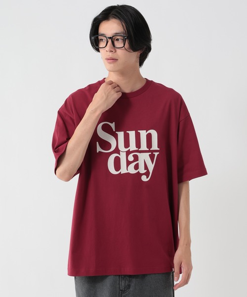 GEORGE'S(ジョージズ)の「サンデイアートプリントTシャツ(Tシャツ/カットソー・メンズ・オフホワイト/ワインレッド・MEDIUM/LARGE)」の21枚目の写真