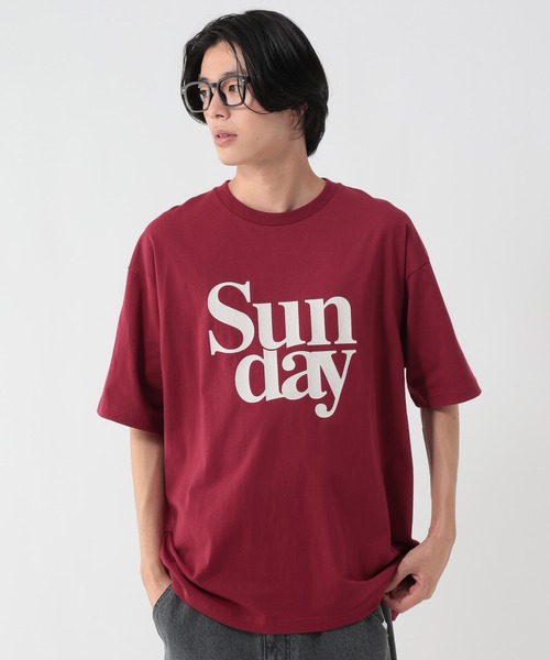 GEORGE'S(ジョージズ)の「サンデイアートプリントTシャツ(Tシャツ/カットソー・メンズ・オフホワイト/ワインレッド・MEDIUM/LARGE)」の22枚目の写真