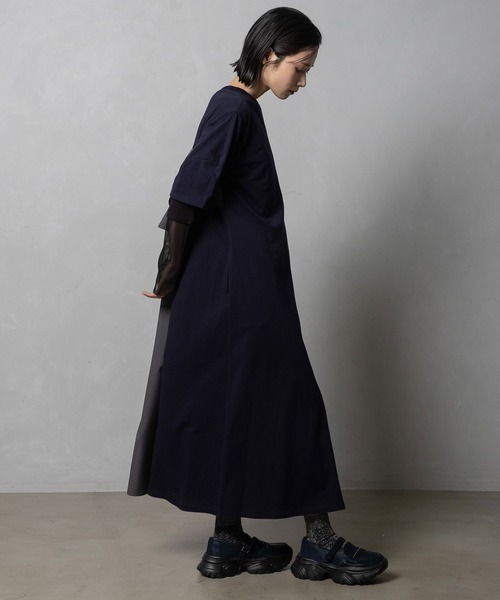 MARECHAL TERRE(マルシャルテル)の「2Wayフリルワンピース(ワンピース・レディース・カーキ/ネイビー/ブラック/チョコ・MEDIUM)」の13枚目の写真