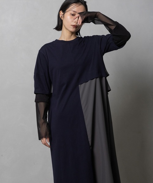 MARECHAL TERRE(マルシャルテル)の「2Wayフリルワンピース(ワンピース・レディース・カーキ/ネイビー/ブラック/チョコ・MEDIUM)」の15枚目の写真