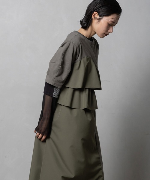 MARECHAL TERRE(マルシャルテル)の「2Wayフリルワンピース(ワンピース・レディース・カーキ/ネイビー/ブラック/チョコ・MEDIUM)」の18枚目の写真