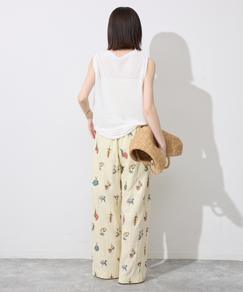 SLOBE IENA（スローブイエナ）の「《追加》embroideryメッシュパンツ（その他パンツ・レディース・ブラック/ホワイト・FREE）」の15枚目の写真
