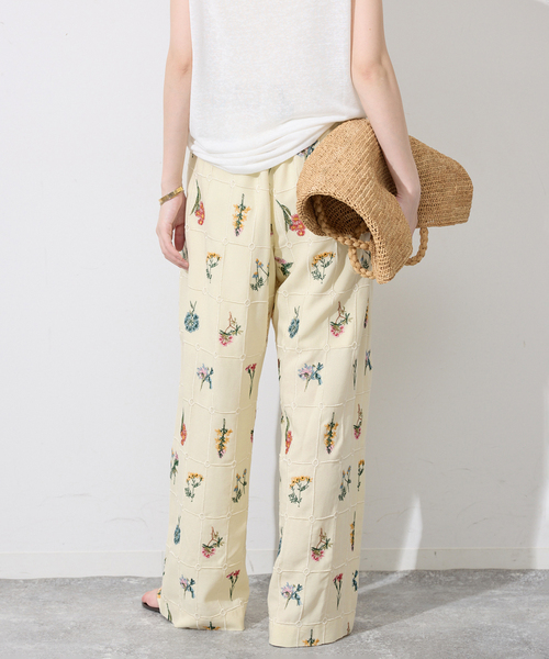 SLOBE IENA（スローブイエナ）の「《追加》embroideryメッシュパンツ（その他パンツ・レディース・ブラック/ホワイト・FREE）」の19枚目の写真
