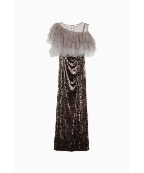 et.UNiVER(エトユニベール)の「Drape slip dress(ドレス・レディース・ブラウン/グレー/ブラック・SMALL/MEDIUM/LARGE)」の18枚目の写真