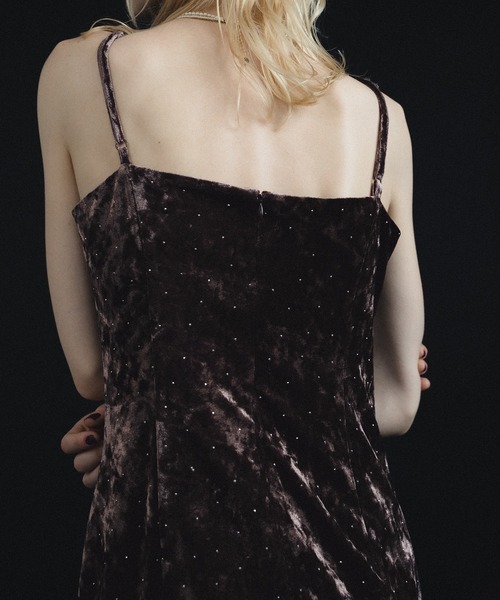 et.UNiVER(エトユニベール)の「Drape slip dress(ドレス・レディース・ブラウン/グレー/ブラック・SMALL/MEDIUM/LARGE)」の15枚目の写真