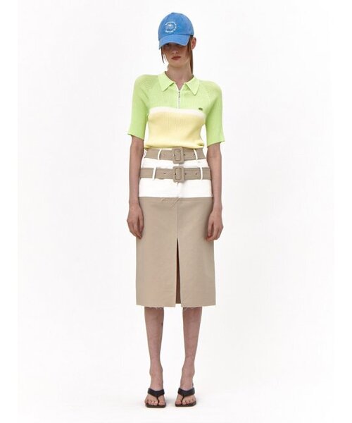 Kijun(キジュン)の「Polo Zip-up Knit Lime(その他トップス・レディース・その他・SMALL)」の3枚目の写真
