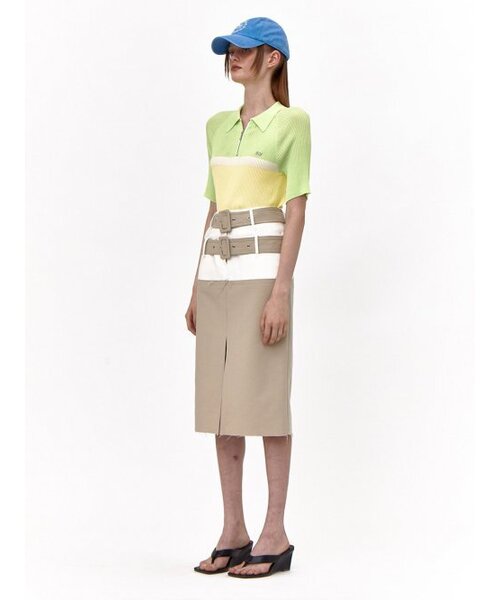Kijun(キジュン)の「Polo Zip-up Knit Lime(その他トップス・レディース・その他・SMALL)」の4枚目の写真