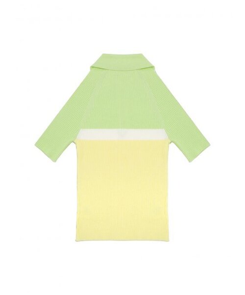 Kijun(キジュン)の「Polo Zip-up Knit Lime(その他トップス・レディース・その他・SMALL)」の8枚目の写真