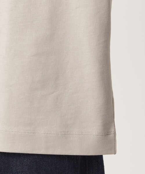 green label relaxing(グリーンレーベルリラクシング)の「ロングファイバー クリア モックネック 長袖 Tシャツ カットソー(Tシャツ/カットソー・メンズ・ダークグレー/ホワイト/ライトグレー・S/M/L/XL)」の16枚目の写真