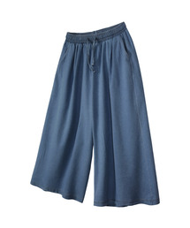 UMM（ウム）の「ウエストバンディングエアデニムワイド8部パンツ3COLOR（その他パンツ）」