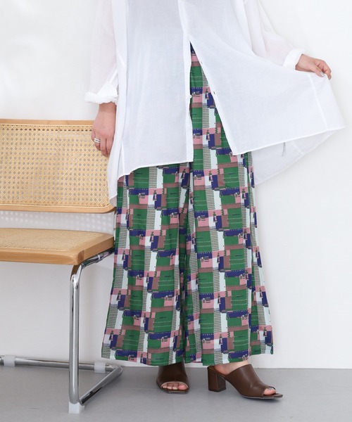 KILKI(キルキー)の「kilki ワイドイージーパンツ ペインター(その他パンツ・レディース・レッド系その他/グリーン系その他・FREE)」の3枚目の写真