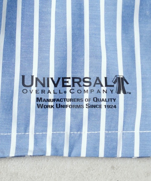UNIVERSAL OVERALL(ユニバーサルオーバーオール)の「"07"≪UNIVERSAL OVERALL≫1ポケット ザイルループ付き ストライプ ワークトランクス(トランクス・メンズ・ブルー/ライトピンク/グレー/ブラック・XL/M/L)」の13枚目の写真