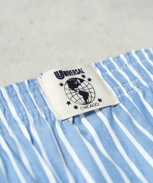 UNIVERSAL OVERALL(ユニバーサルオーバーオール)の「"07"≪UNIVERSAL OVERALL≫1ポケット ザイルループ付き ストライプ ワークトランクス(トランクス・メンズ・ブルー/ライトピンク/グレー/ブラック・XL/M/L)」の15枚目の写真