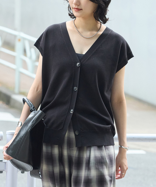 JOURNAL STANDARD(ジャーナルスタンダード)の「WASHABLE DRYベスト(ベスト・レディース・ブラック/ベージュ系その他・FREE)」の10枚目の写真