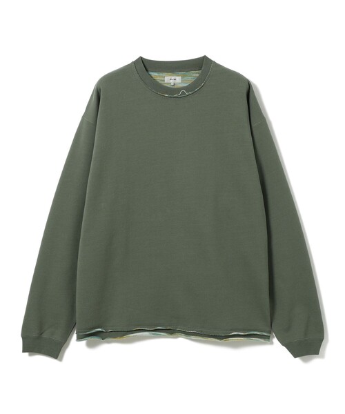 BEAMS(ビームス)の「バック カスリ クルーネックスウェット(スウェット・メンズ・オリーブ/ネイビー/グレー系その他・XL/L/M/S)」の4枚目の写真
