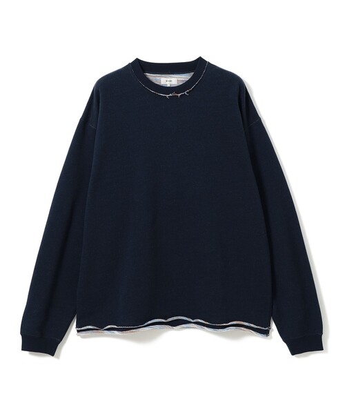 BEAMS(ビームス)の「バック カスリ クルーネックスウェット(スウェット・メンズ・オリーブ/ネイビー/グレー系その他・XL/L/M/S)」の6枚目の写真