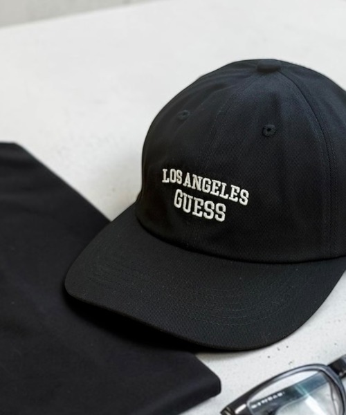 Guess(ゲス)の「GUESS LA LOGO EMB CAP(キャップ・レディース・ブラック・58cm)」の1枚目の写真