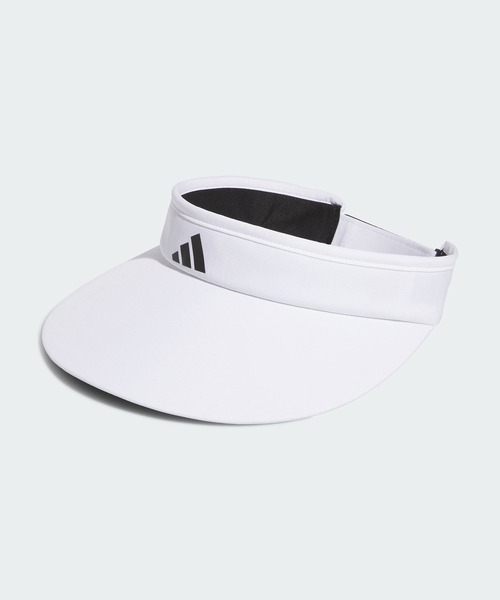 adidas(アディダス)の「ワイドブリムバイザー【adidas Golf/アディダスゴルフ】(サンバイザー・レディース・ホワイト・MEDIUM)」の1枚目の写真