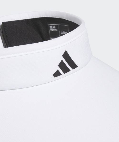 adidas(アディダス)の「ワイドブリムバイザー【adidas Golf/アディダスゴルフ】(サンバイザー・レディース・ホワイト・MEDIUM)」の3枚目の写真