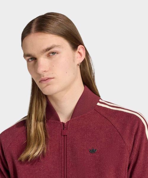 adidas(アディダス)の「プレミアム トラックトップ / ジャージ / アディダスオリジナルス adidas Originals(ジャージ・メンズ・レッド・XX-LARGE/LARGE/3XL/MEDIUM/X-SMALL/X-LARGE/SMALL)」の4枚目の写真