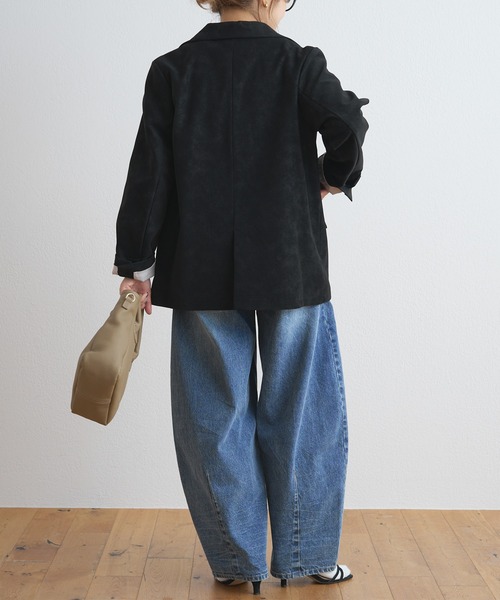 PUAL CE CIN(ピュアルセシン)の「バレルシルエットデニムパンツ(デニムパンツ・レディース・ブルー/インディゴブルー・FREE)」の14枚目の写真