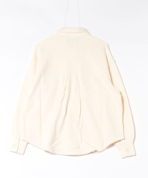 ANTIBAL(アンティバル)の「ANTIBAL/アンティバル 264AN2LH017 裏起毛カットシャツ(シャツ/ブラウス・レディース・ピンク/アイボリー/グレー・FREE)」の4枚目の写真