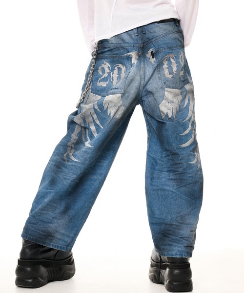FUGA(フーガ)の「『FUGA/フーガ』2002 × FUGA Wing Baggy Denim Pants(デニムパンツ・メンズ・ブルー/ブラック・S/M/L)」の19枚目の写真