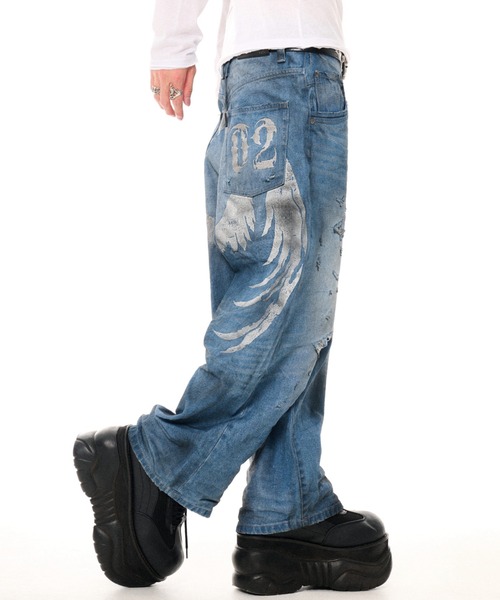 FUGA(フーガ)の「『FUGA/フーガ』2002 × FUGA Wing Baggy Denim Pants(デニムパンツ・メンズ・ブルー/ブラック・S/M/L)」の17枚目の写真