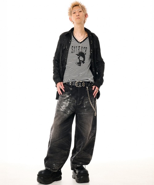 FUGA(フーガ)の「『FUGA/フーガ』2002 × FUGA Wing Baggy Denim Pants(デニムパンツ・メンズ・ブルー/ブラック・S/M/L)」の13枚目の写真
