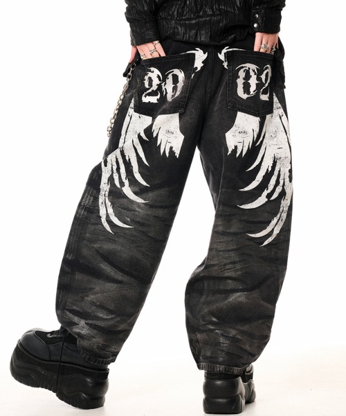 FUGA(フーガ)の「『FUGA/フーガ』2002 × FUGA Wing Baggy Denim Pants(デニムパンツ・メンズ・ブルー/ブラック・S/M/L)」の9枚目の写真