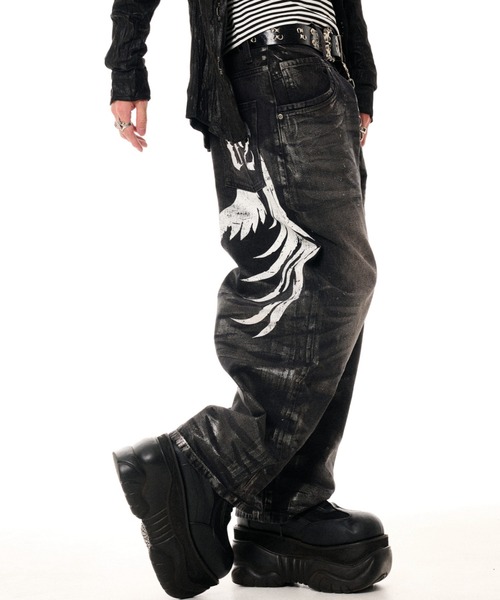 FUGA(フーガ)の「『FUGA/フーガ』2002 × FUGA Wing Baggy Denim Pants(デニムパンツ・メンズ・ブルー/ブラック・S/M/L)」の8枚目の写真