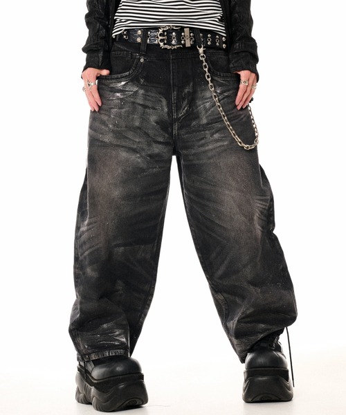 FUGA(フーガ)の「『FUGA/フーガ』2002 × FUGA Wing Baggy Denim Pants(デニムパンツ・メンズ・ブルー/ブラック・S/M/L)」の6枚目の写真
