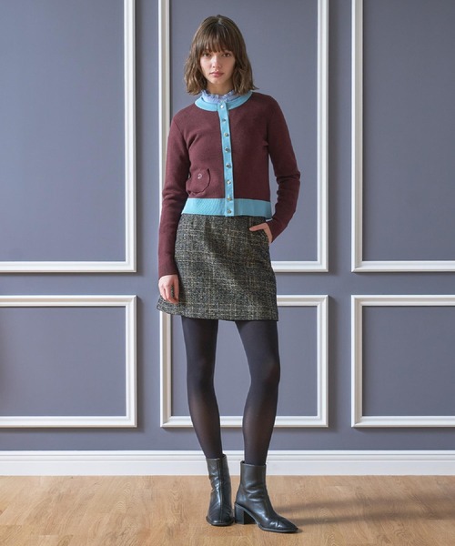 DRESSTERIOR(ドレステリア)の「ウォッシャブルコットンカシミヤ混配色カーディガン(カーディガン/ボレロ・レディース・ブラウン系その他・38/36/34/40)」の17枚目の写真