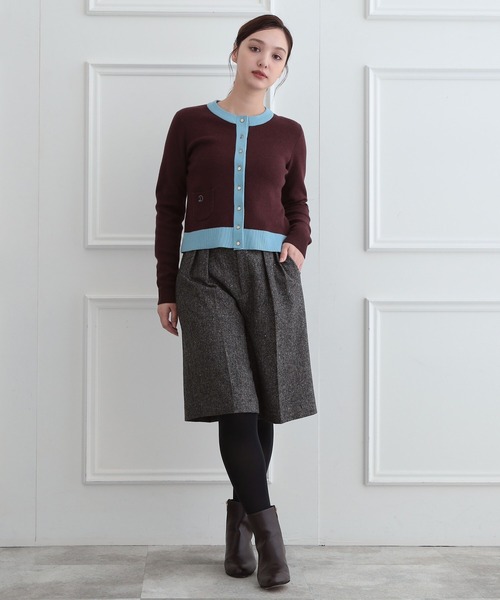 DRESSTERIOR(ドレステリア)の「ウォッシャブルコットンカシミヤ混配色カーディガン(カーディガン/ボレロ・レディース・ブラウン系その他・38/36/34/40)」の22枚目の写真
