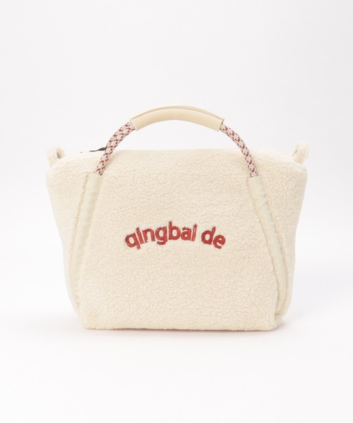 ikka(イッカ)の「ボア刺繍ミニロープトートバッグ(ショルダーバッグ・レディース・ブラック/オフホワイト/ブルー系/ベージュ・FREE)」の17枚目の写真
