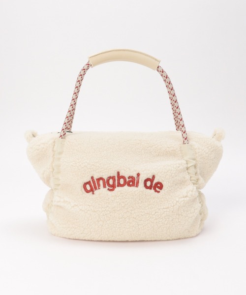 ikka(イッカ)の「ボア刺繍ミニロープトートバッグ(ショルダーバッグ・レディース・ブラック/オフホワイト/ブルー系/ベージュ・FREE)」の18枚目の写真