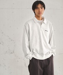 【別注】<Marmot>ハーフジップ 長袖 スウェット