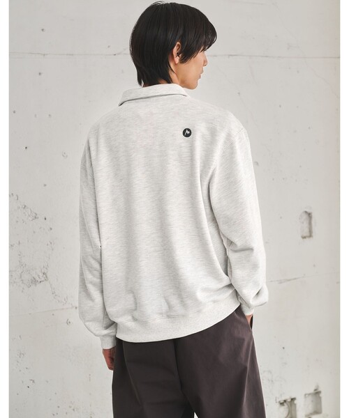 MARMOT（マーモット）の「【別注】＜Marmot＞ハーフジップ 長袖 スウェット（スウェット・メンズ・ダークグレー/ライトグレー・M/L/XL）」の3枚目の写真
