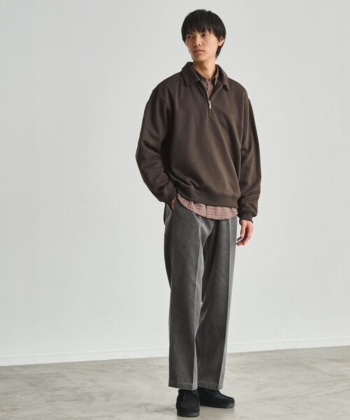 MARMOT（マーモット）の「【別注】＜Marmot＞ハーフジップ 長袖 スウェット（スウェット・メンズ・ダークグレー/ライトグレー・M/L/XL）」の5枚目の写真